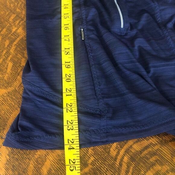 Athleta Navy Three Quarter Zip Top Size S - Picture 14 of 14